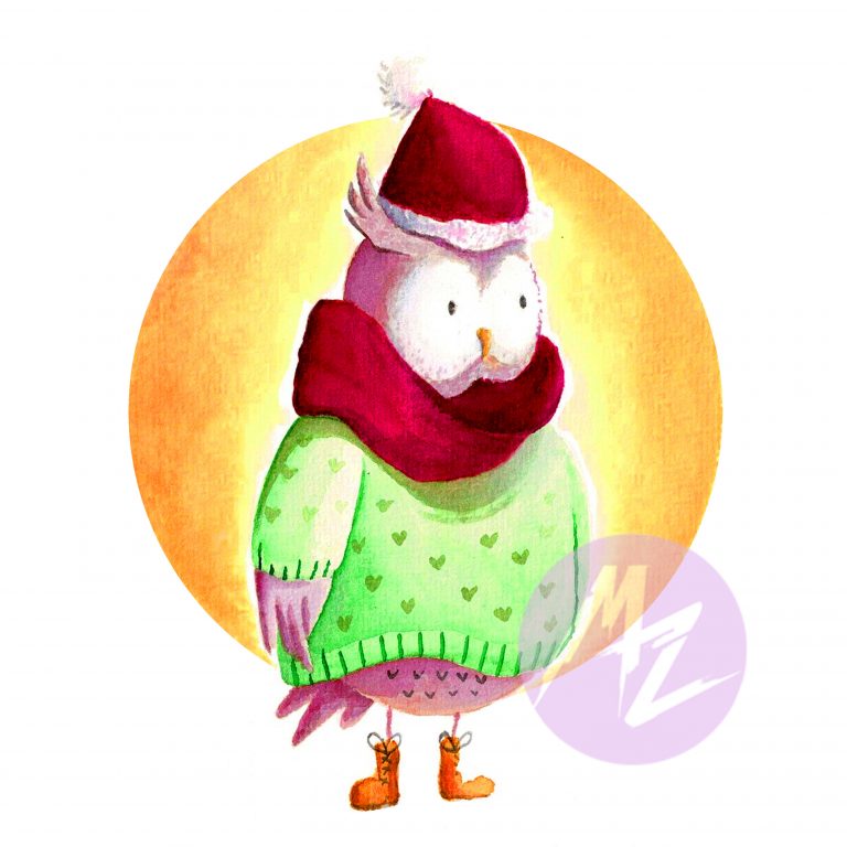 manza april illustration chilly owl childrensbook artist