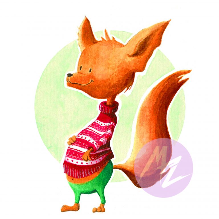 manza april illustration sweater fennec childrensbook artist